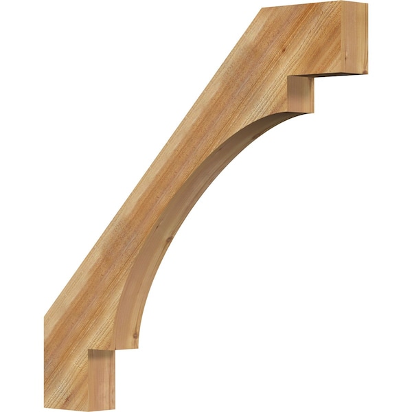 Ekena Millwork 4"W x 40"D x 40"H Merced Rough Sawn Knee Brace, Western Red Cedar BRC04X40X40MRC00RWR - main